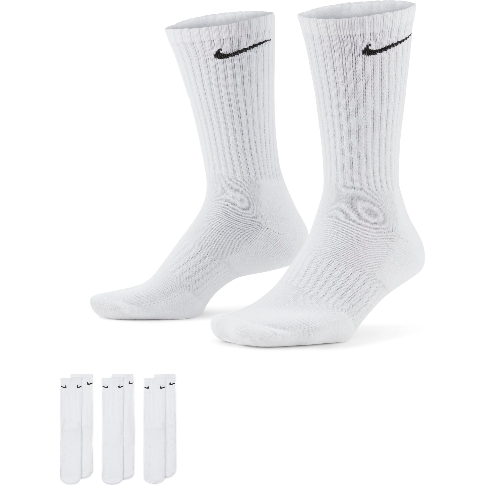 NIKE EVERYDAY CUSHIONED TRAINING CREW SOCKS (3 PAIRS)