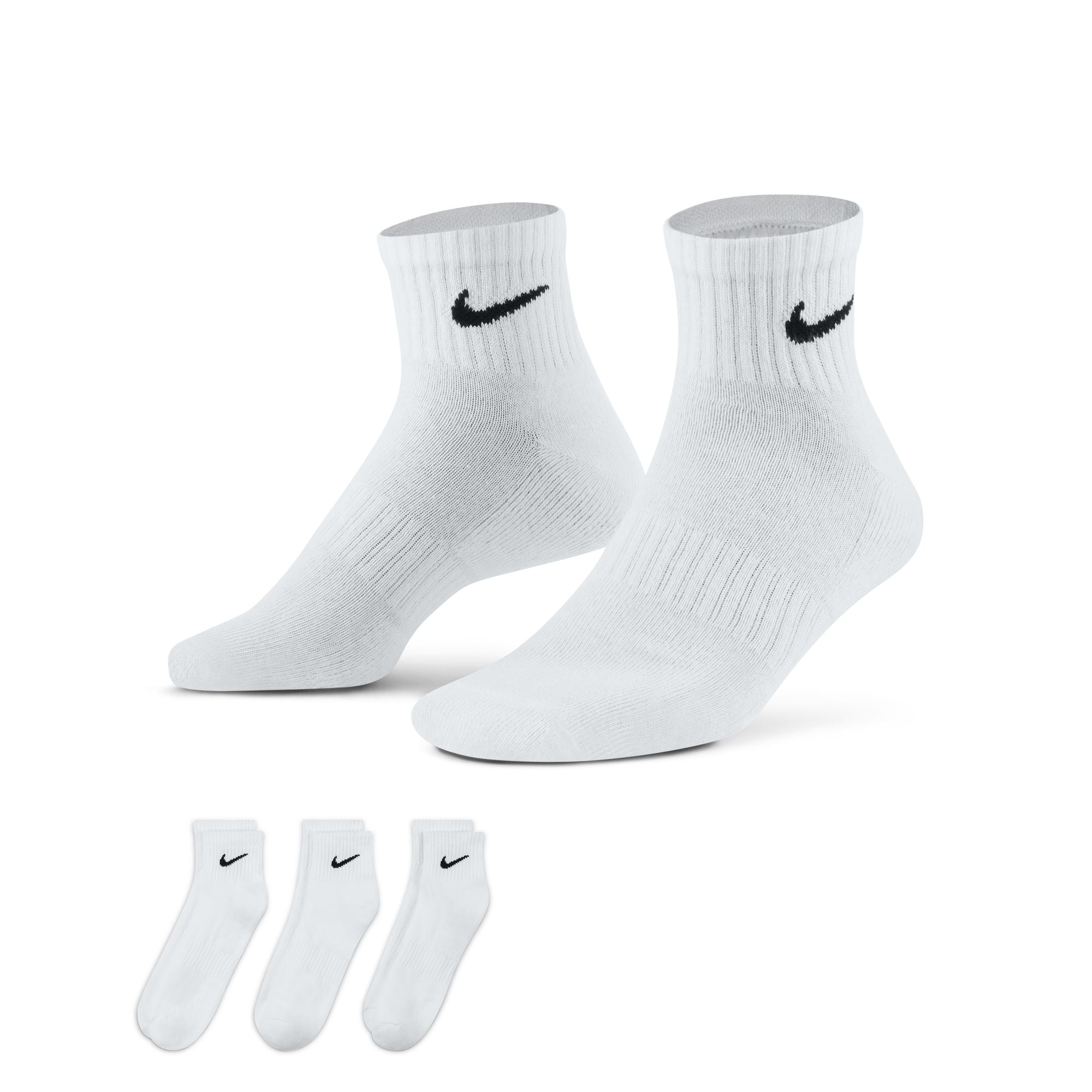 NIKE EVERYDAY CUSHIONED TRAINING ANKLE SOCKS (3 PAIRS)