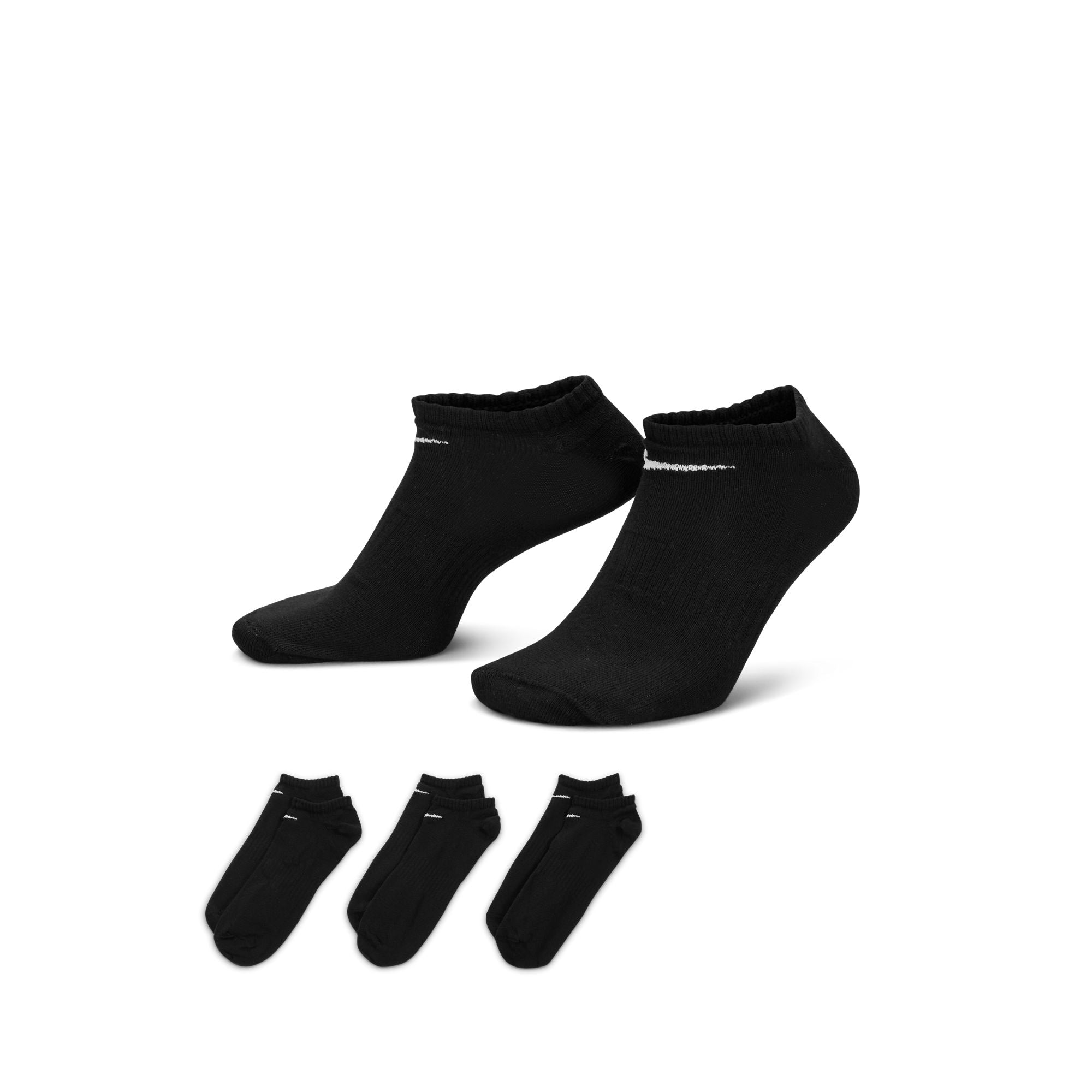 NIKE EVERYDAY LIGHTWEIGHT TRAINING NO-SHOW SOCKS (3 PAIRS)